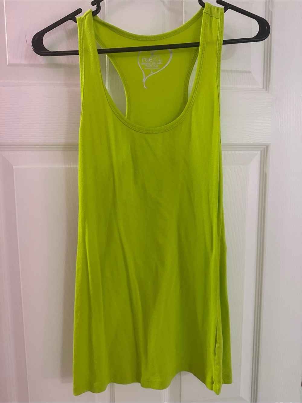 Rue21 Neon Lime Racerback Tank Top - Bright Green